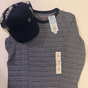 Cat &Jack Hat and Long Sleeve Shirt Set size 6/7